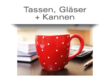 Tassen Gläser Kannen